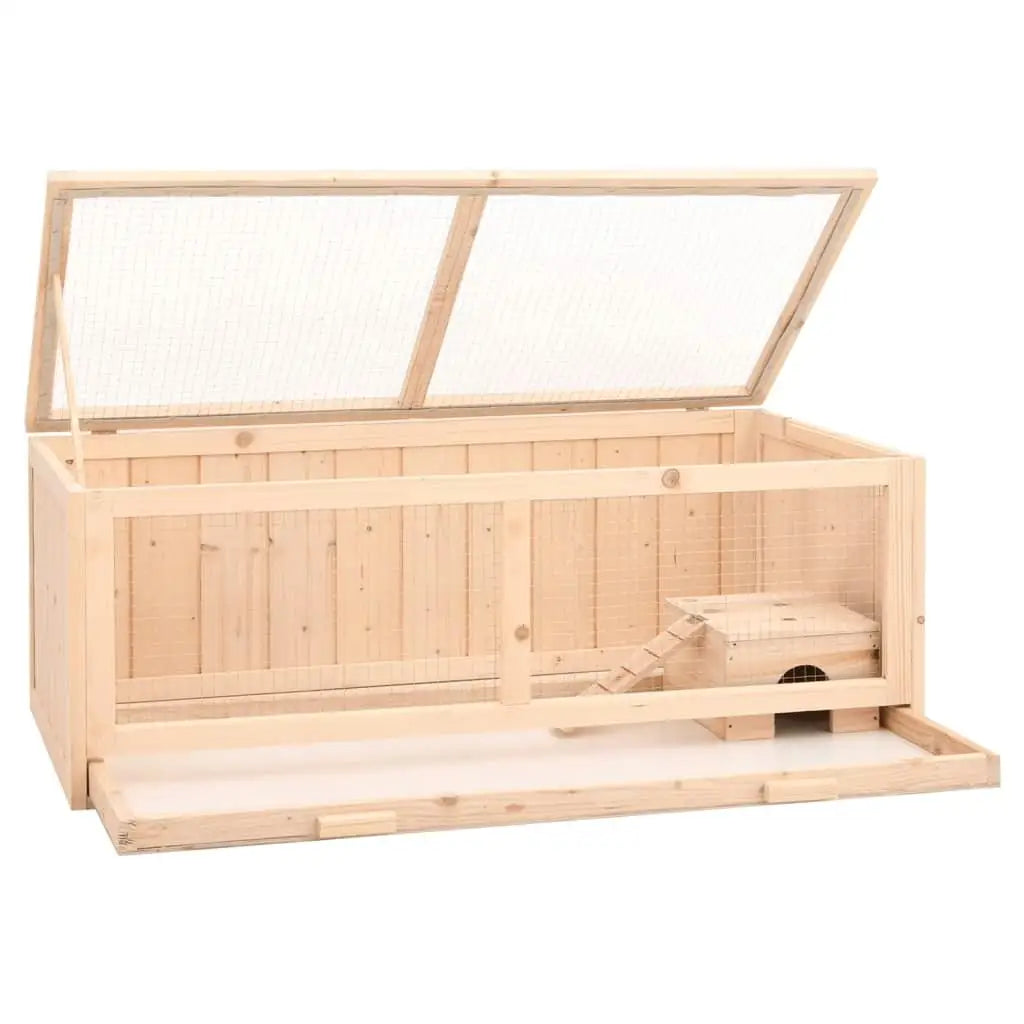 Spacious Solid Wood Hamster Cage 104x52x38 cm - Durable Design