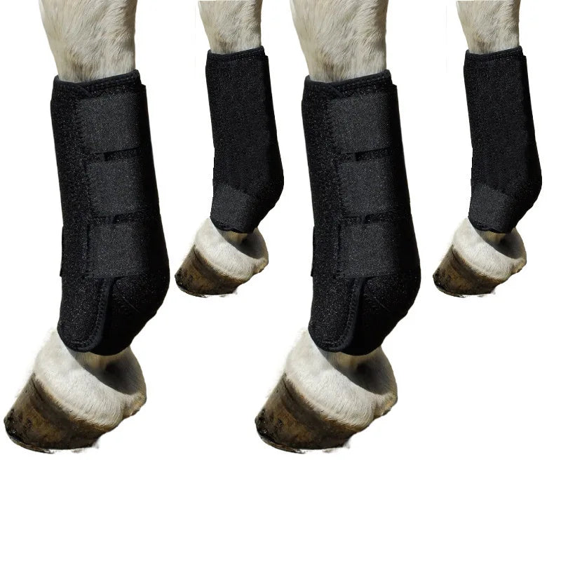 2PCS Horse legging boots anti-collision equestrian horse racing equipment diving material soft and shock absorption