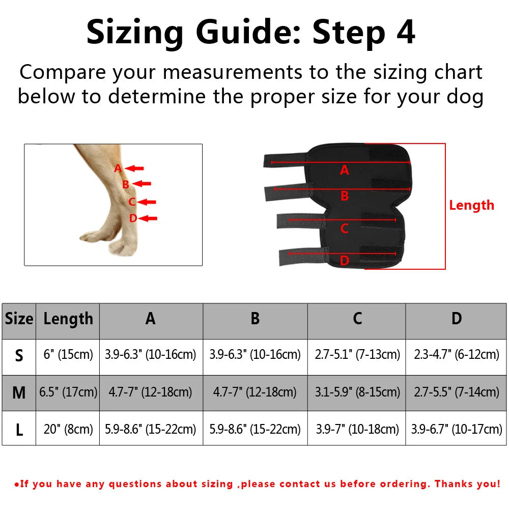 Pet Dog Bandages Dog Injury Leg Knee Brace Strap Protection For Dogs Joint Bandage