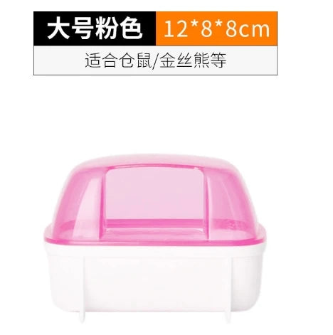 Hamster Sandbox Full Transparent Sand Bath Container Small Pet