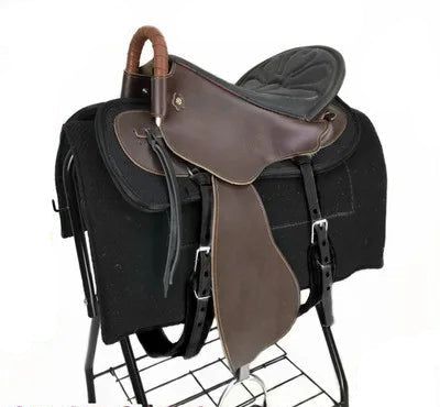 New Horse Saddle, Complete Harness Cowhide Tourist Saddle Equestrian Equipment Horse Accessories