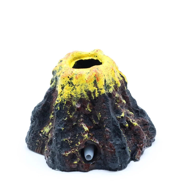 Fish Tank Landscaping Air Stone Volcano Aquarium Accessories Rockery Aerator For Aquarium Pump Bubble Stone Oxygenation