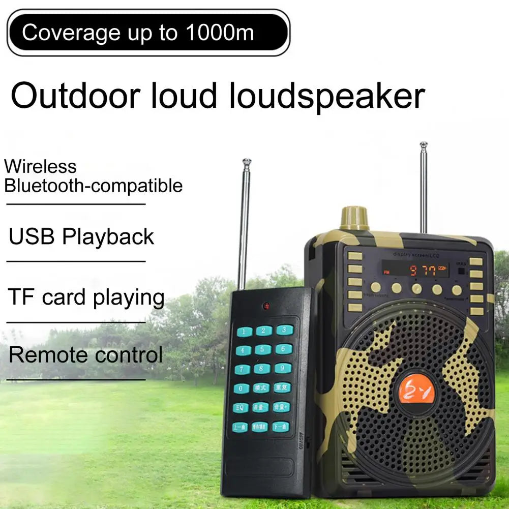 Camouflage Bluetooth-compatible Electronic Bird song Amplifier HiFi Infrared Remote Controller