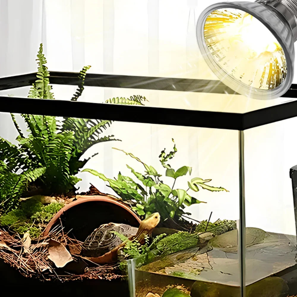 UVA Reptile Lamp Bulb Turtle Lizard Basking UV Light Bulbs Heating Light Full Sunlamp for Amphibians Habitat Lighting