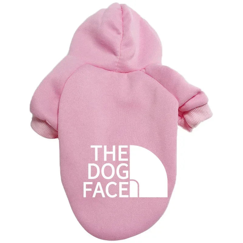 Dog Face Pet Dog Hoodies Autumn and Winter Season Large Dog Clothes