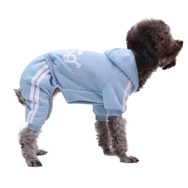 Adidog (adidas)  Dog Hoodie Jumpsuit Warm Sweatshirt for Small Medium Large Dogs