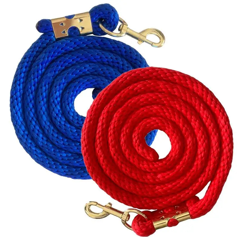 Horse Rope 6.5ft Training Lead With Trigger Bull Snap Strong Cord For Effective Handling Long Walking Lead For Equestrian Sports