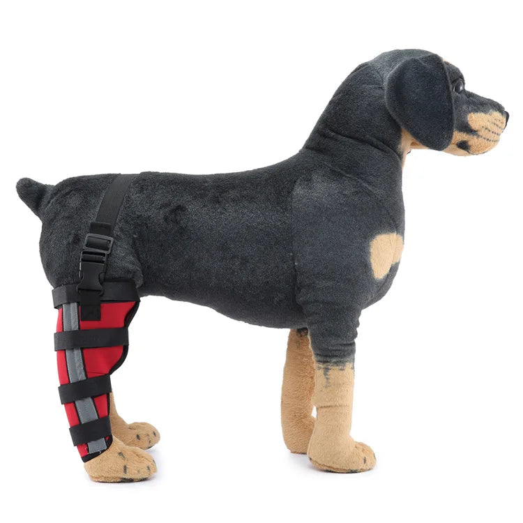 Pet Knee Pads Dog Support Brace for  Rear Right or Left Leg Hock Joint Wrap Breathable Injury Recover