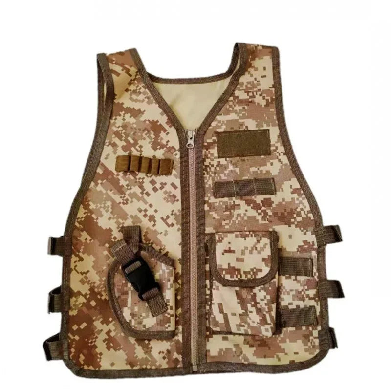 Kids Bird Watching Vest Boy or Girl Camouflage