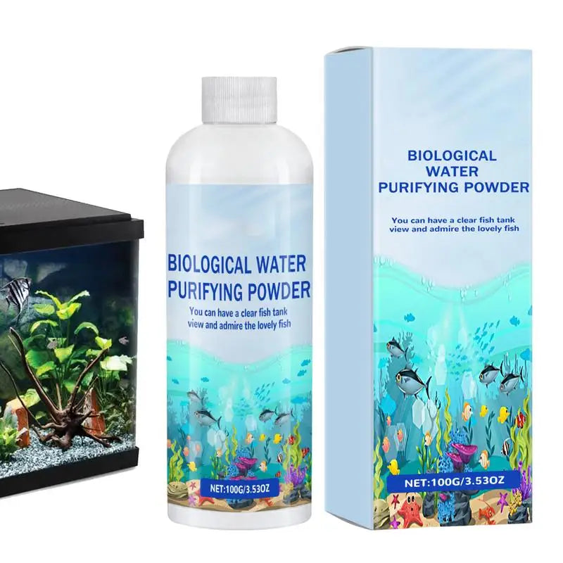 Algae Remover for Fish Tank 100g Aquarium Algae Control Pond Algaecide Aquarium Green Water Cleaner Gentle Fountain Algaecide