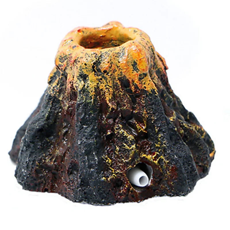 Fish Tank Landscaping Air Stone Volcano Aquarium Accessories Rockery Aerator For Aquarium Pump Bubble Stone Oxygenation