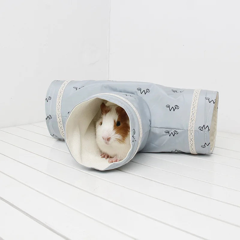 Hamster, Guinea Pig Tunnel Tube Chinchilla Hedgehogs Dutch Rats Hamsters Cage Accessories Supplie Bearded Dragon Small Animal Pet Bed Toy