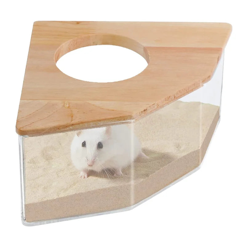 Hamster Sandbox Full Transparent Sand Bath