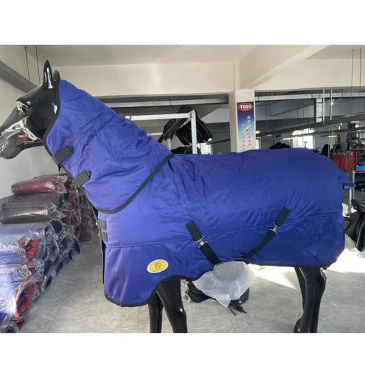 Derka Dla Konia Winter Thickened Cotton Horsecloth plus-Sized Horse Sweat and Blood Pony Horse Rug