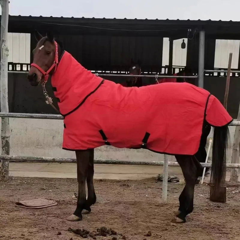 Derka Dla Konia Winter Thickened Cotton Horsecloth plus-Sized Horse Sweat and Blood Pony Horse Rug