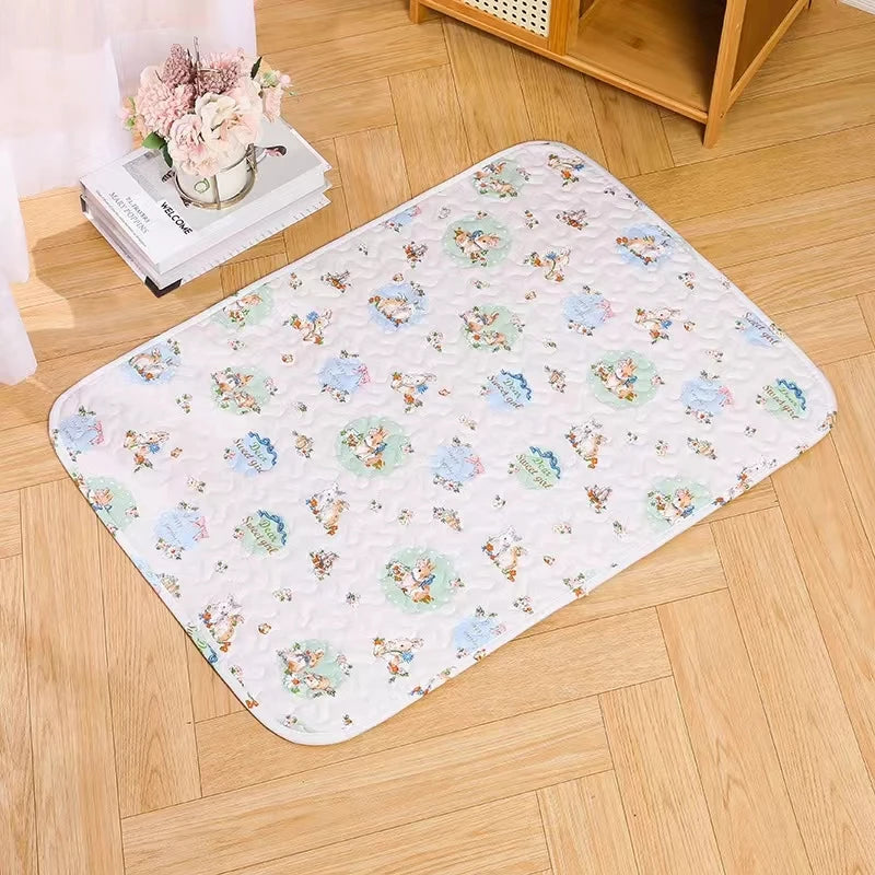 Rabbit Floor Mat Pet Sofa Cushion Training Pad Four Seasons Universal Cage Mat Cat Dog Sleeping Blanket Fence Pad Bunny Supplies