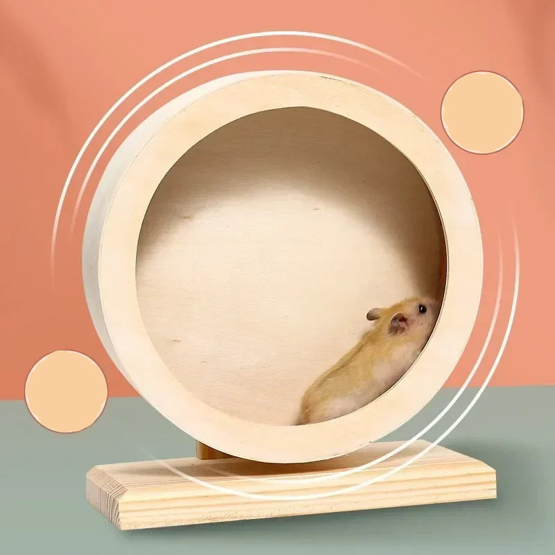 4Hamster Running Wheel Wooden Roller