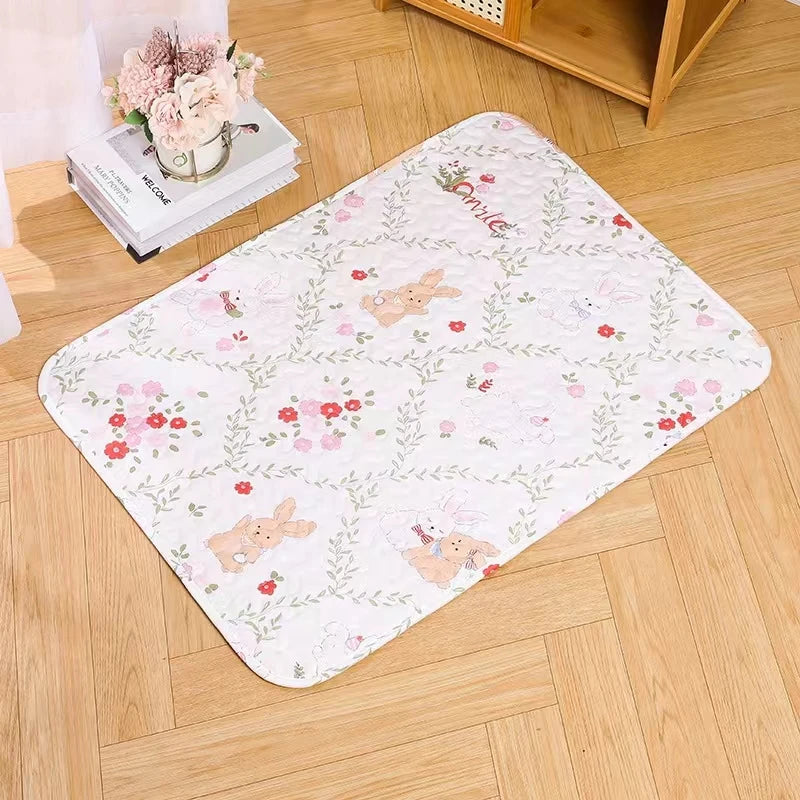 Rabbit Floor Mat Pet Sofa Cushion Training Pad Four Seasons Universal Cage Mat Cat Dog Sleeping Blanket Fence Pad Bunny Supplies