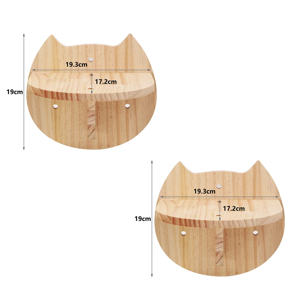 Wall Mounted Cat Climbing Shelf Steps Wall Furniture Stairway With Sisal Rope Scratching Post Tree for Cats Kitten Sleeping