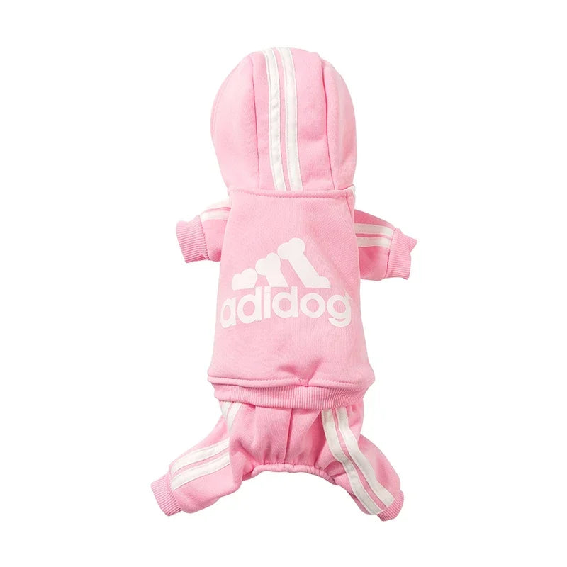 Adidog Clothes Dog Jumpsuit Warm Puppy Pet Clothes For Dog Hoodies Sweatshirt Yorkie French Bulldog Clothing For Dog Coat Jacket