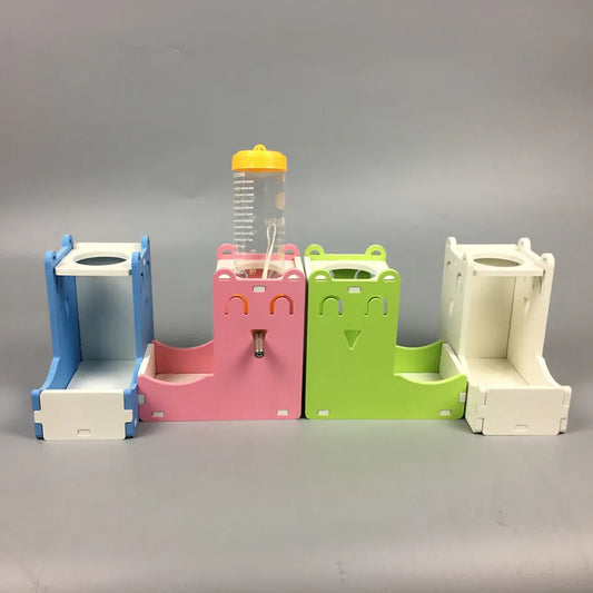 Hamster Drinker Small Pet Bottle Holder Hamster Rabbit Food Feeder Mini Water Feeding