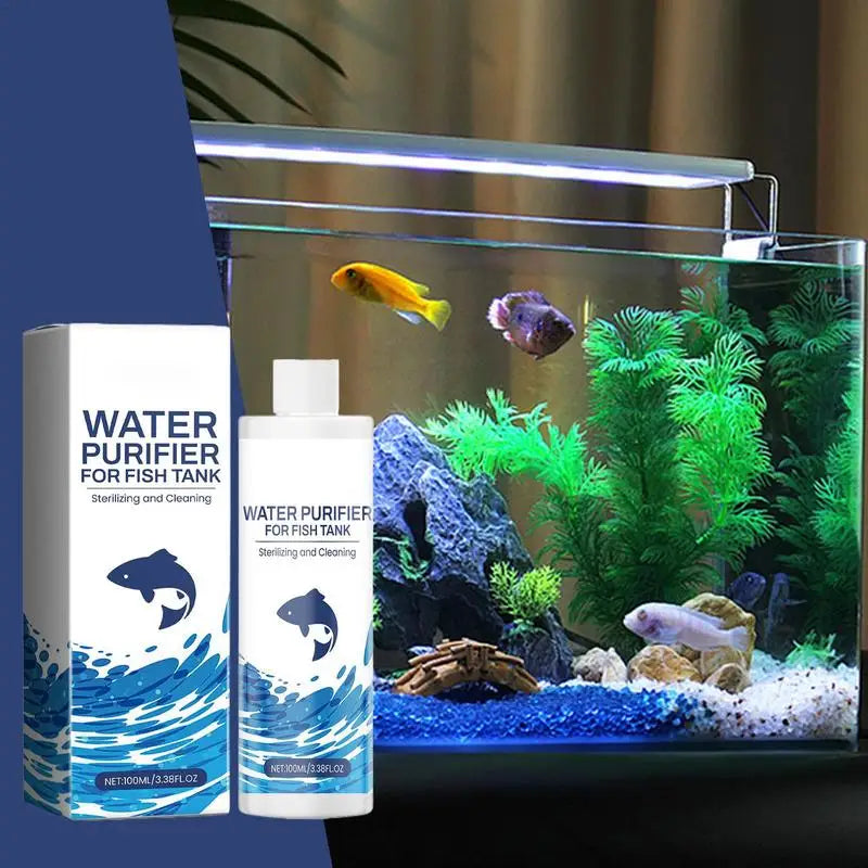 Water Clarifier For Fish Tank Safe Liquid Cleaner Water Clarifier Long Lasting Effective Water Conditioner For Clear Fish Tank