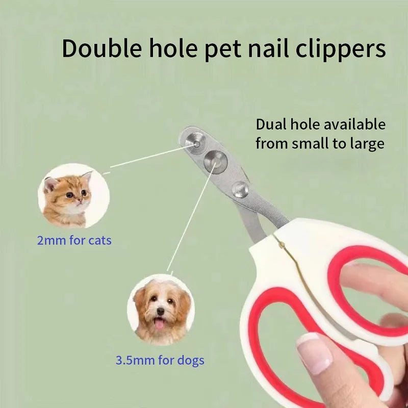 Professional Nail Clippers for Small Cat or Dog Stainless Steel Cutter Pet Nail Grooming Clippers