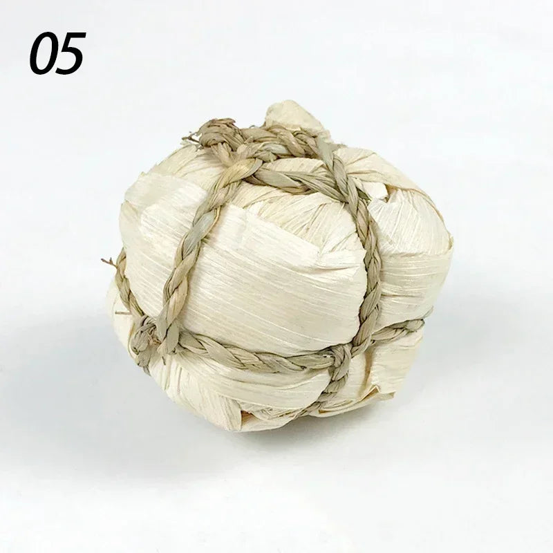 7CM Chewing Braided Ball Hamster Guinea Pig Rabbit  Small Animal Play Pet Interactive Chew Toy Natural Grass Ball