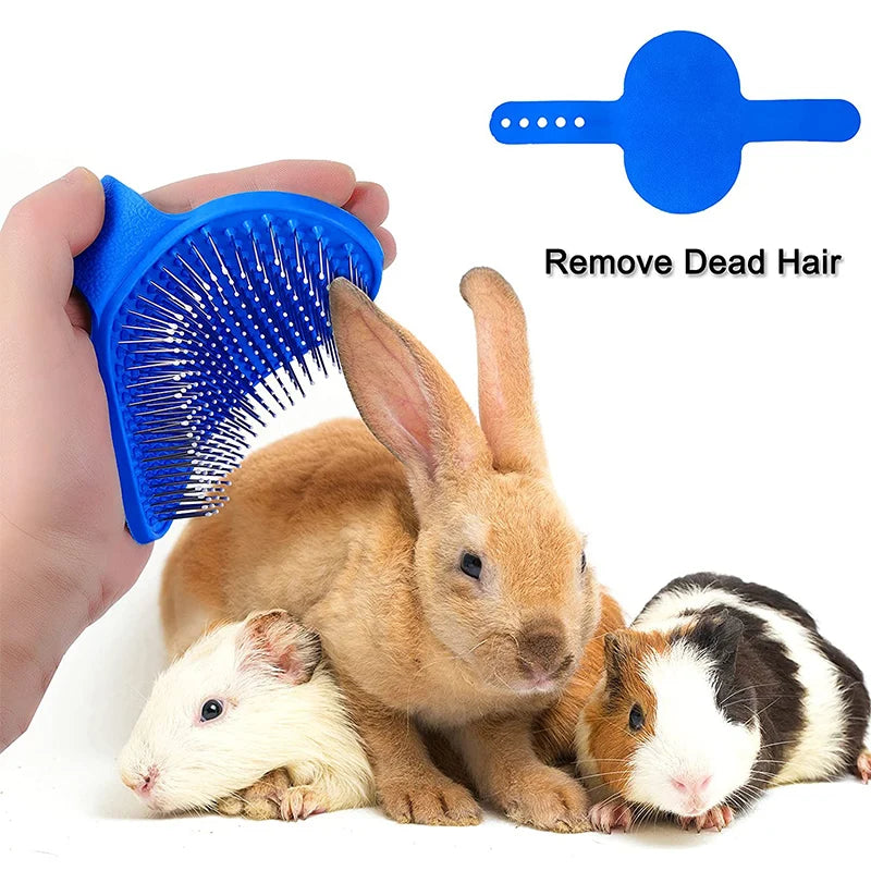 4Pcs Small Rabbit Grooming Kit Rabbit Hair Remover Grooming Brush Flea Comb