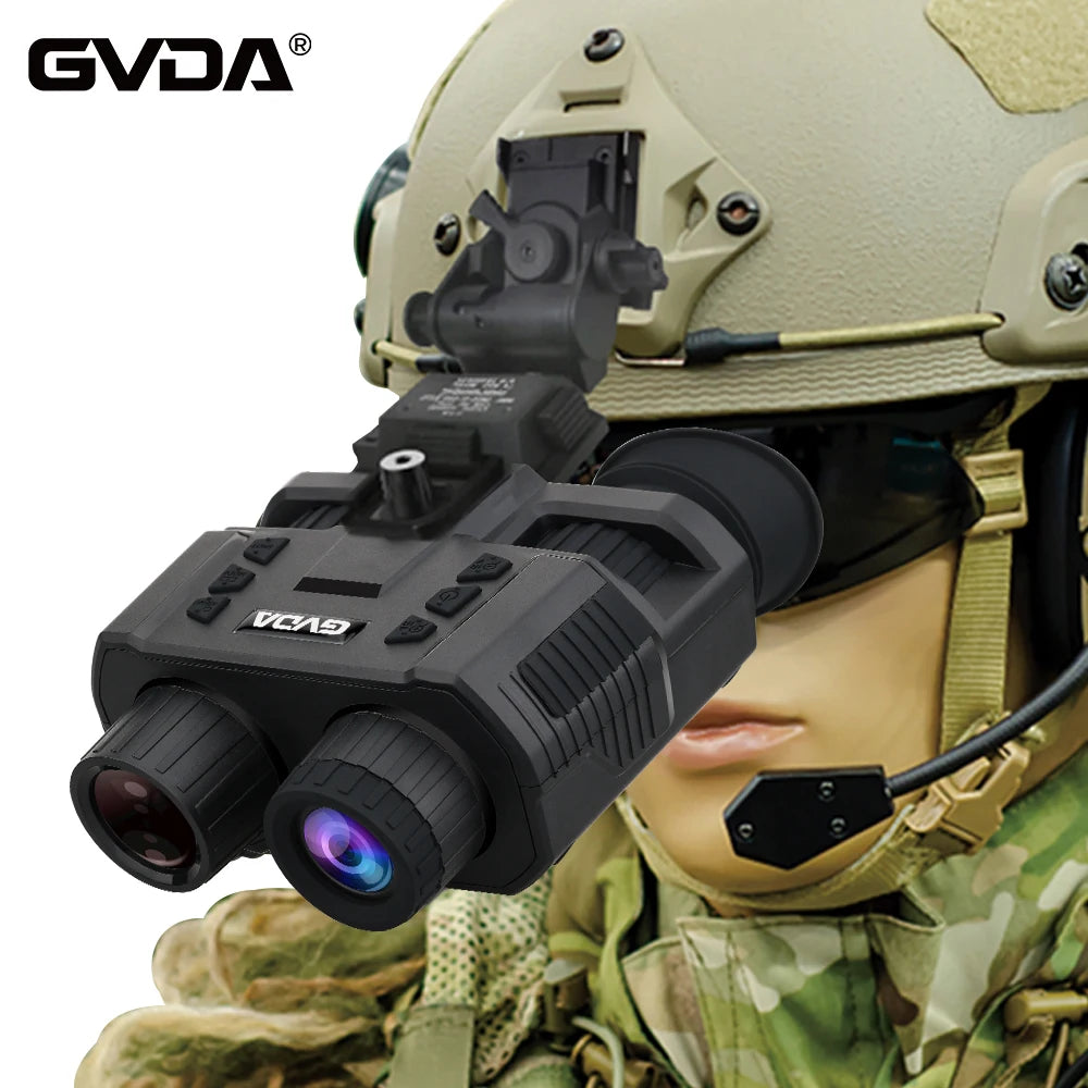 GVDA Infrared Night Vision Binoculars Goggles Device for bird watching Telescope 8X Zooming Head Mounted Night Vision Scope