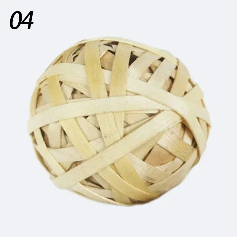 7CM Chewing Braided Ball Hamster Guinea Pig Rabbit  Small Animal Play Pet Interactive Chew Toy Natural Grass Ball