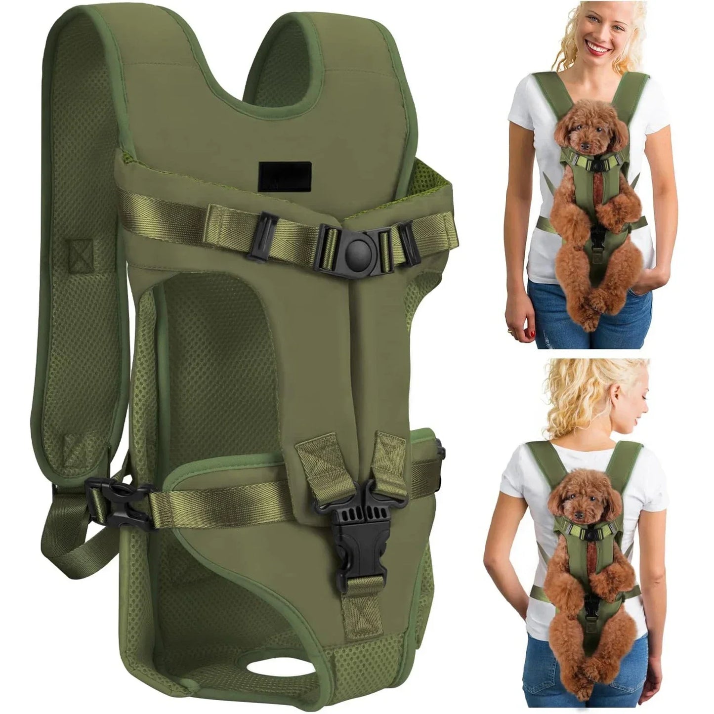 Pet Carrier Backpack for Dogs Cats Thickened Sponge Pet Front Dog Carrier Backpacks Portable Puppy Transportation Dog Bags