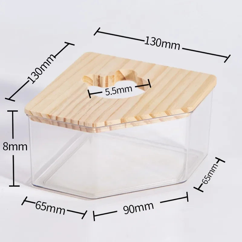 Hamster Sandbox Full Transparent Sand Bath