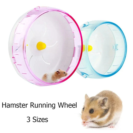 Hamster Running Disc Toy Sport Running Silent Transparent Small Pet Rotatory Jogging Wheel Wheel Toys for pet Hamster Cage