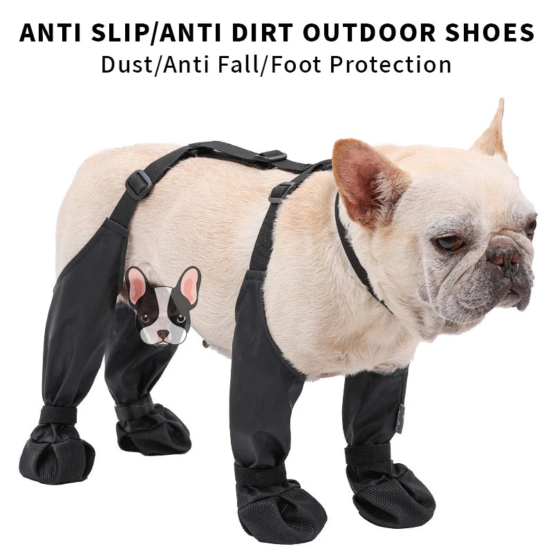 Dog Shoes Waterproof Adjustable Shoes For Dogs Non-Slip Dog Boots Outdoor